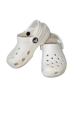 Crocs Classic  Clogs White Toddler Size 7c